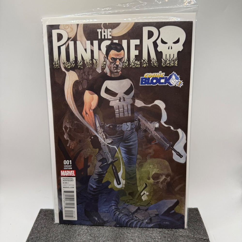 Marvel The Punisher 001 Variant Edition Comic Block Exclusive Frank Castle 2016